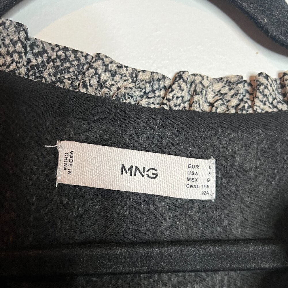 Mango black snakeskin print boho dress - Picture 4 of 6